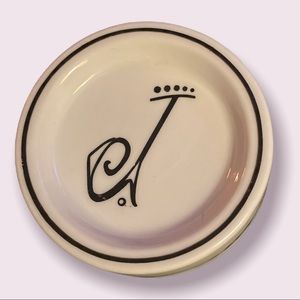 Rosanna Calligraphie "J" Trinket Dish